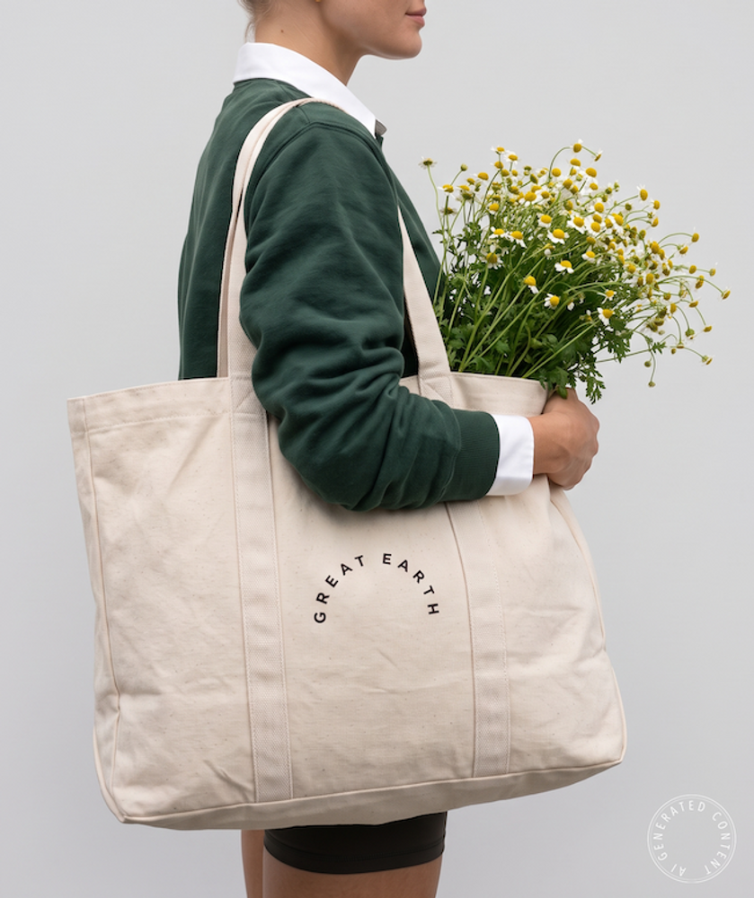 Stor tygväska - Tote bag
